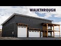 60x40 Barndominium Walkthrough Tour Shop House Garage With Living Quarters