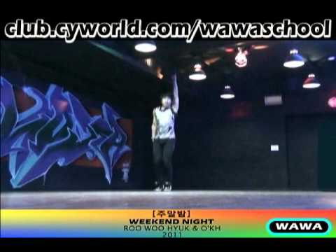 WAWA DANCE ACADEMY JANG WOO HYUK WEEKEND NIGHT DANCE STEP MIRRORED MODE
