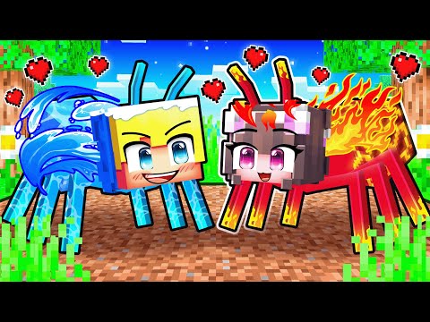 Ukri FEUER Ameise und Lea WASSER Ameise LIEBES Geschichte in Minecraft!
