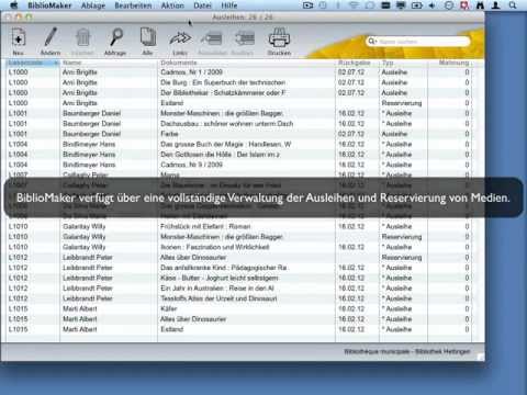 Die Ausleihverwaltung mit BiblioMaker