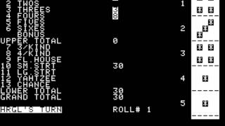 Yahtzee for the Apple II