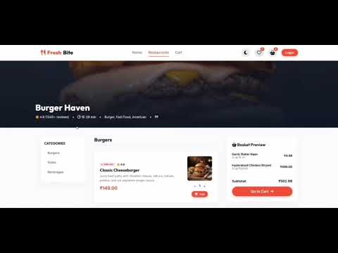 Task Demo - DAS002816 - FreshBite - Online Food Ordering