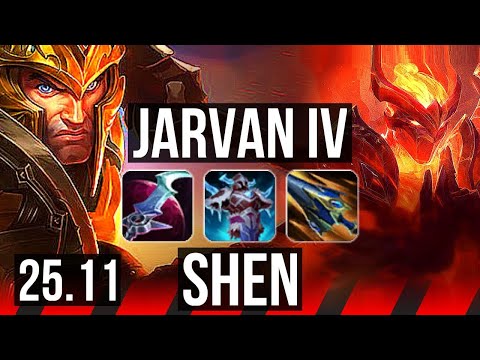 JARVAN IV vs SHEN (TOP) | 6/3/9 | EUW Diamond | 25.11