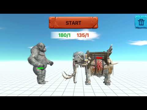 Goro the giant vs Prehistoric Mammals - Animal Revolt Battle Simulator