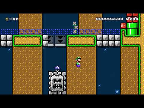 Super Mario Maker 2 Level Showcase: Ghost Thwomps Mansion