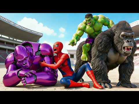 🦍🕷️ SPIDERMAN Wins The Magic Legendary King Kong Racing Championship &ndash; Epic Racing Challenge
