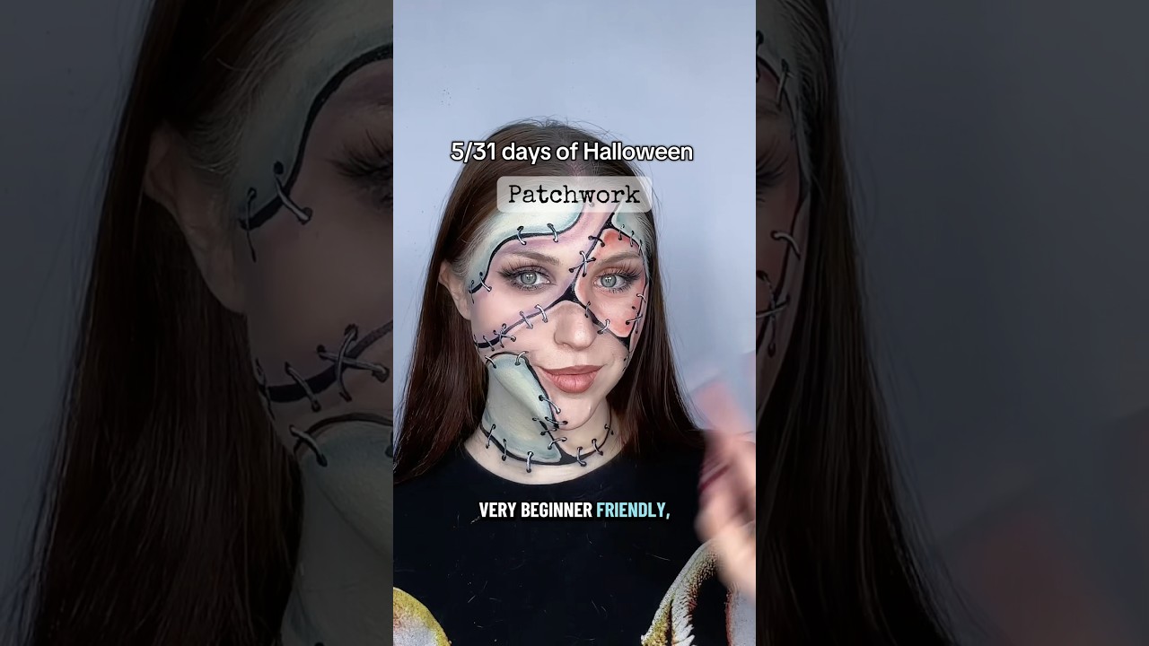 EASY Halloween makeup (SFX patchwork tutorial)