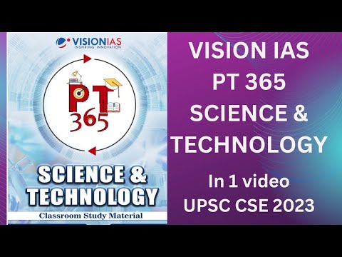 Vision IAS pt 365 | Science \u0026 technology revision module | upsc cse 2023