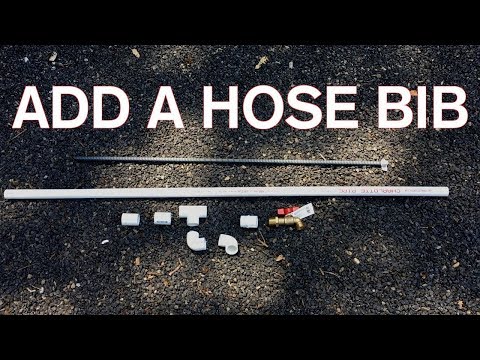 Add Outdoor Brass Hose Bib/Bibb/Silcock in Old PVC Pipe