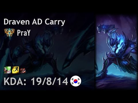 Draven AD Carry vs Kalista - PraY - KR Challenger Patch 7.15