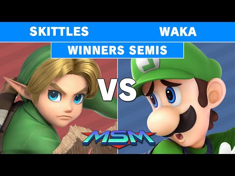 MSM Online - Skittles (Young Link) Vs Waka (Luigi) WInners Semis - Smash Ultimate