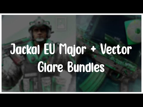 Jackal EU Major + Vector Glare Bundles! (Rainbow Six Siege)