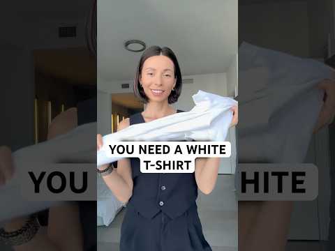 How to style a white t-shirt #styling #tshirt
