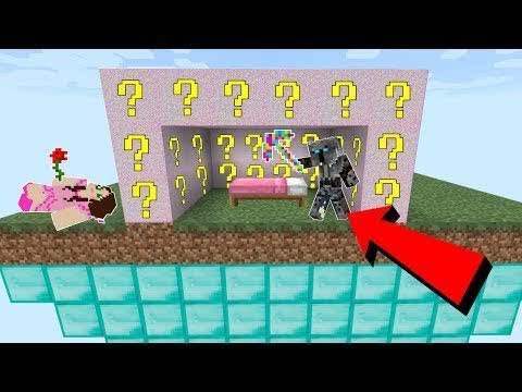 PopularMMOs Pat and Jen Minecraft: GLITCH LUCKY BLOCK BEDWARS! - Modded Mini-Game