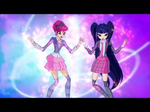 Winx Club 6x05 Golden Auditorium: Musa and Tecna Bloomix Transformation