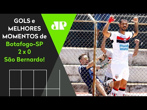 JOGO POLÊMICO E HEROICO! BOTAFOGO-SP 2 X 0 SÃO BERNARDO | MELHORES MOMENTOS | FINAL DA COPA PAULISTA