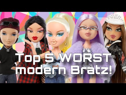 RANKING MY TOP 5 LEAST FAVORITE MODERN BRATZ DOLLS (as of July 2025) | tier lists with Lizzie