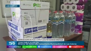 En Las Cabras Centro de acopio en ayuda a damnificados por incendios forestales en el sur