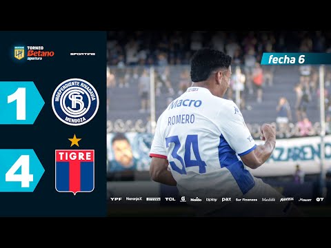 INDEPENDIENTE RIVADAVIA 1 - 4 TIGRE I Resumen del partido | #TorneoBetano Apertura 2025