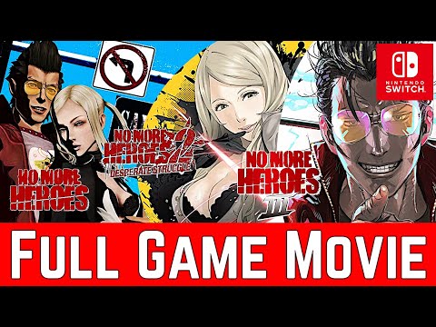 No More Heroes 1 - 3 | Full Game Movie (All Cutsenes)