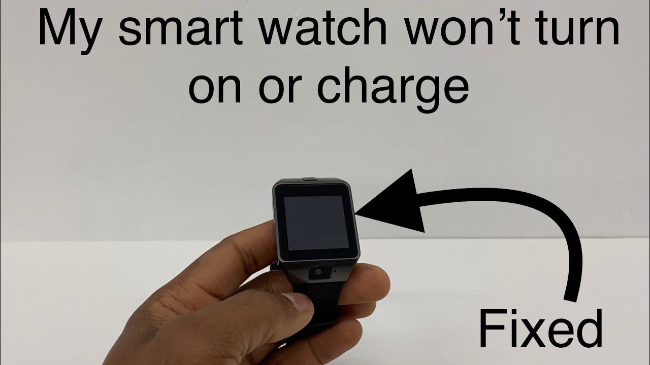 My Smart watch won’t turn on, won’t charge, screen completely black
