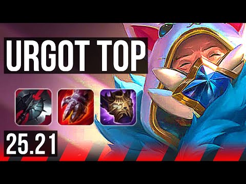 URGOT vs AATROX (TOP) | 12/0/8, Legendary, 900+ games | EUW Master | 25.21