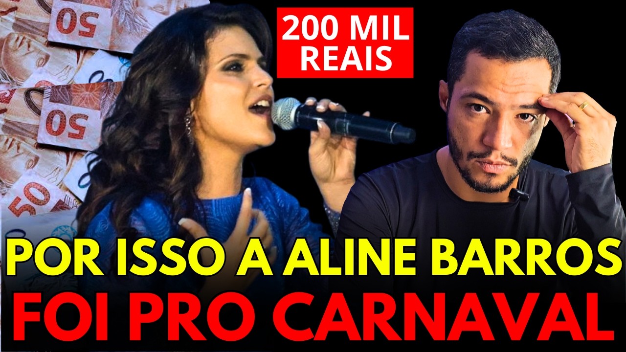 VERGONHA!! ALINE BARROS COBRA 200 MIL PARA "EVANGELIZAR" NO CARNAVAL