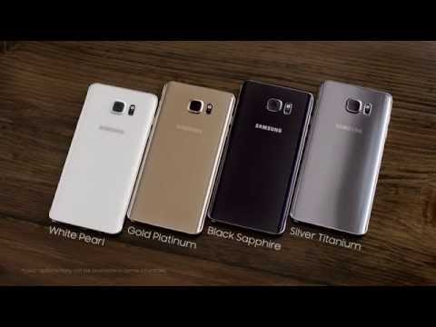 Samsung Galaxy Note 5 Gold Silver Black and White Official Video HD