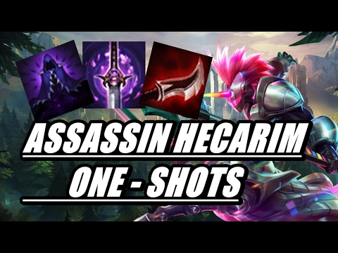 ASSASSIN HECARIM - 1 SHOTS - MAX LETHALITY | League Of Legends