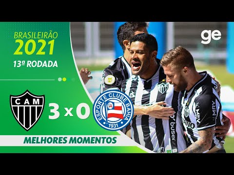 Gols e lances de Atlético Mineiro x Bahia