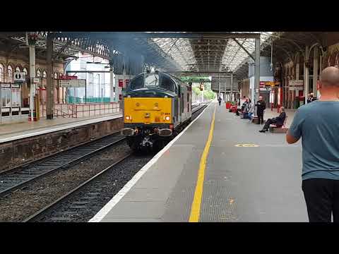 (4K/HD) 37884 heading south through Preston on 0M59 19/6/2018