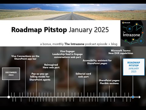 SharePoint roadmap pitstop January 2025