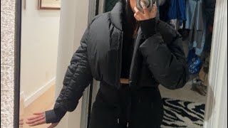 KHY by Kylie Jenner DROP 002 | Cropped Puffer Black