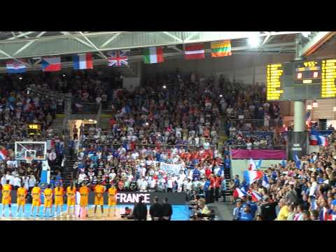 L'inno nazionale francese cantato prima della finale dell'EuroBasket Women