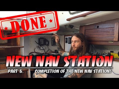 NEW NAV STATION DONE! (mostly) Custom navigation station on a classic sailboat