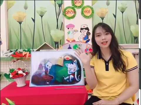 Làm quen văn học : Thơ “Mèo đi câu cá”
