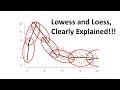 Lowess and Loess, Clearly Explained!!!