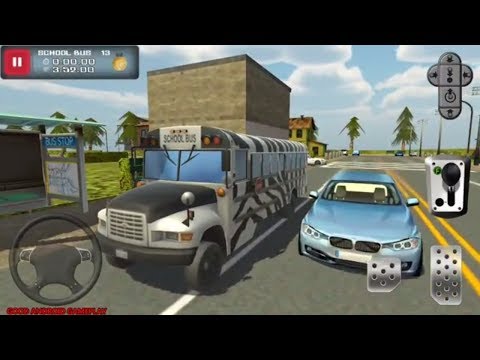 Bus & Taxi Driving Simulator #3 - NEW SCHOOL BUS Unlocked | Transport | Android GamePlay FHD