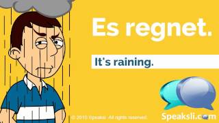 German Weather Expressions | Learn German | Speaksli