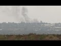 LIVE: View of overlooking Rafah from Israel-Gaza border - Video