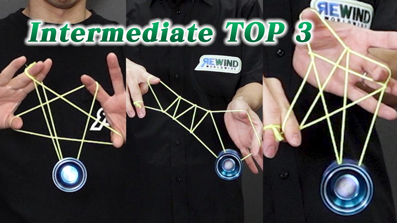 [Cool & Flashy] My Top 3 Intermediate Picture Yo-Yo Tricks [REWIND Yo-Yo Trick Tutorial] #yoyo