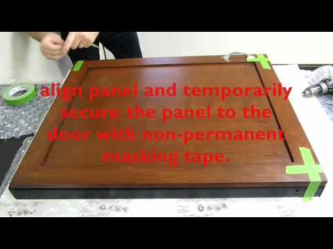 Attaching a Solid Overlay Door to certain U-Line Models