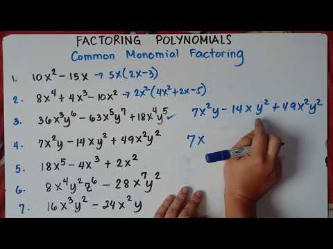 Factoring Polynomials | Common Monomial Factoring | Explained in Detailed| |