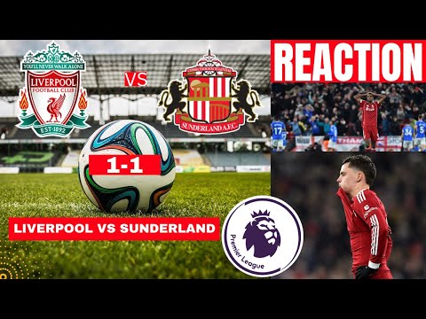 Liverpool vs Sunderland 1-1 Live Premier League Football EPL Match Score Commentary Highlights 2025