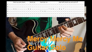 ---guitar solo cover---Mercy Mercy Me - The Strokes