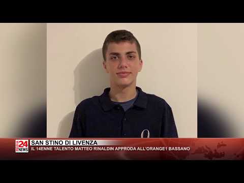 SAN STINO DI LIVENZA - IL 14ENNE TALENTO MATTEO RINALDIN APPRODA ALL'ORANGE1 BASSANO