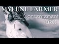 Mylène Farmer - Consentement + Lyrics