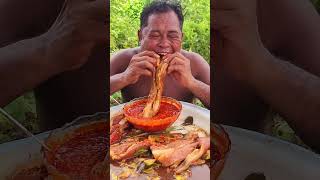 Download lagu Makan babi panggang dengan cabe pedas #mukbang #makanenak #masakanindonesia #babipanggang #food mp3