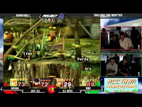 WDW - Arcana & Wink Vs. Just & Nite$ Grand Finals - Project M 3.6 Beta