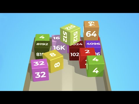 2048 chain cube game play(2~16K block) - YouTube